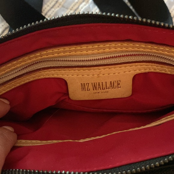 MZ Wallace Nylon trimmed with leather and dazzle . Black - Picture 3 of 6